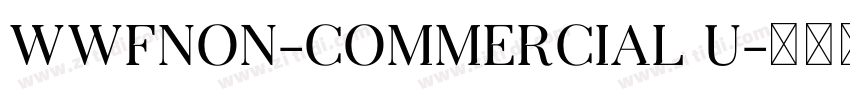 WWFNon-Commercial U字体转换